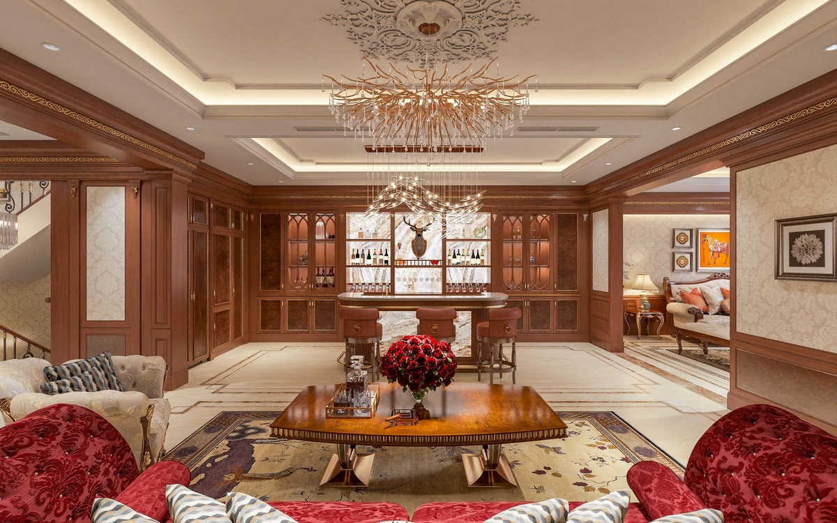 Bộ sofa da phòng khách