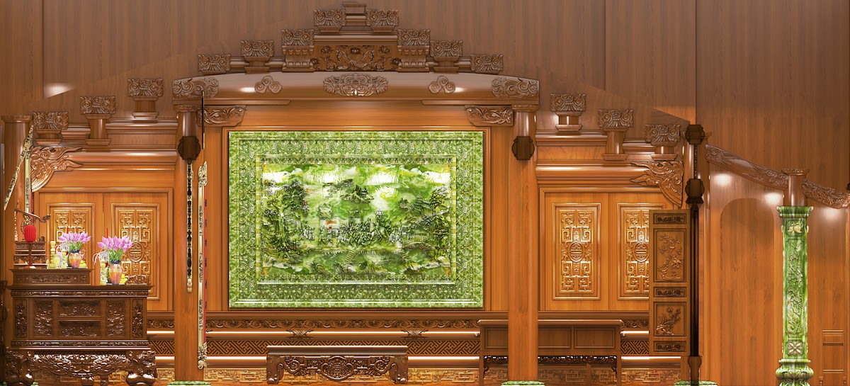 Chi tiết bức nách và hoành phi