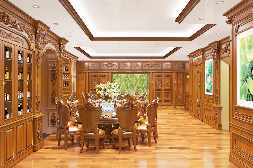 Chi tiết trần giật cấp và giải pháp ánh sáng