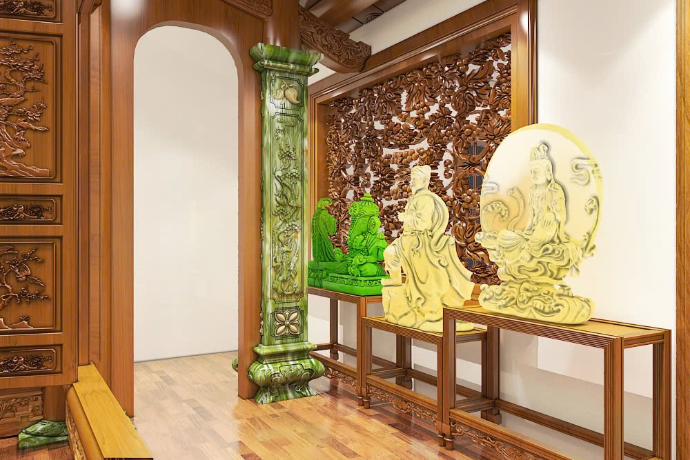 Ánh sáng len qua hàng song tiện