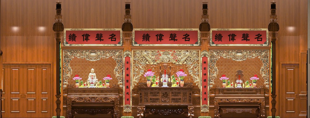 Góc bàn thờ tam cấp