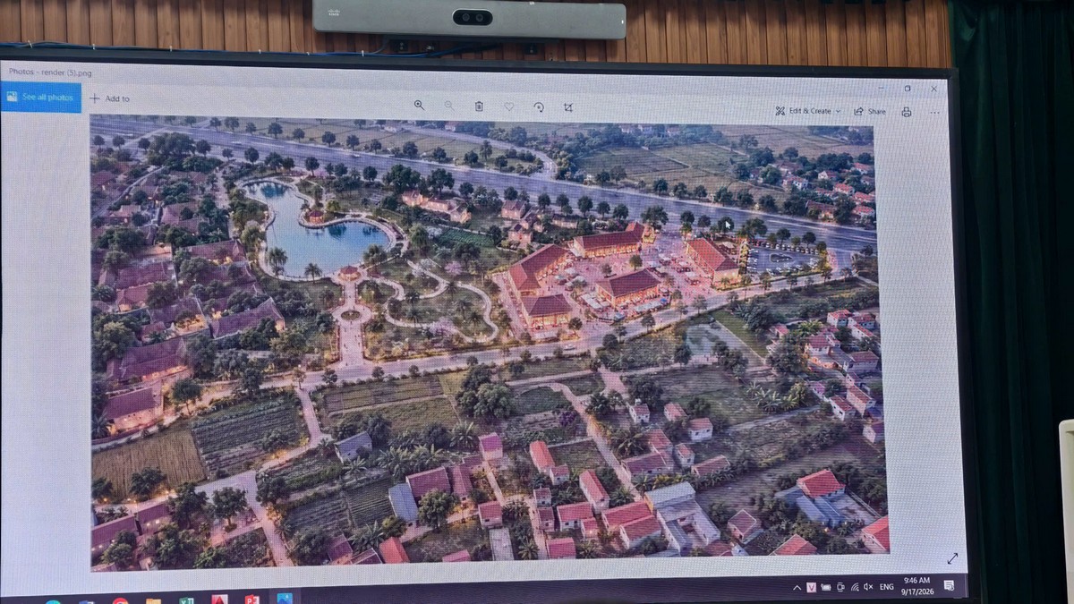 Bản đồ mặt bằng không gian di sản Đường Lâm