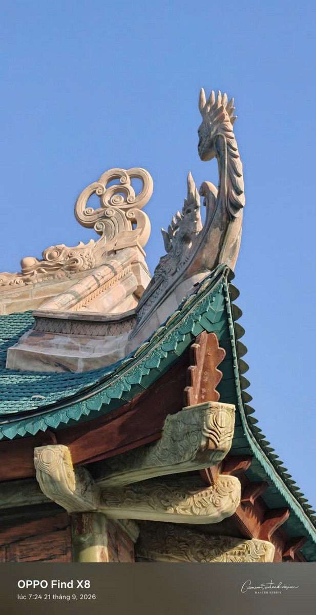 Đầu đao rồng uốn lượn sắc sảo