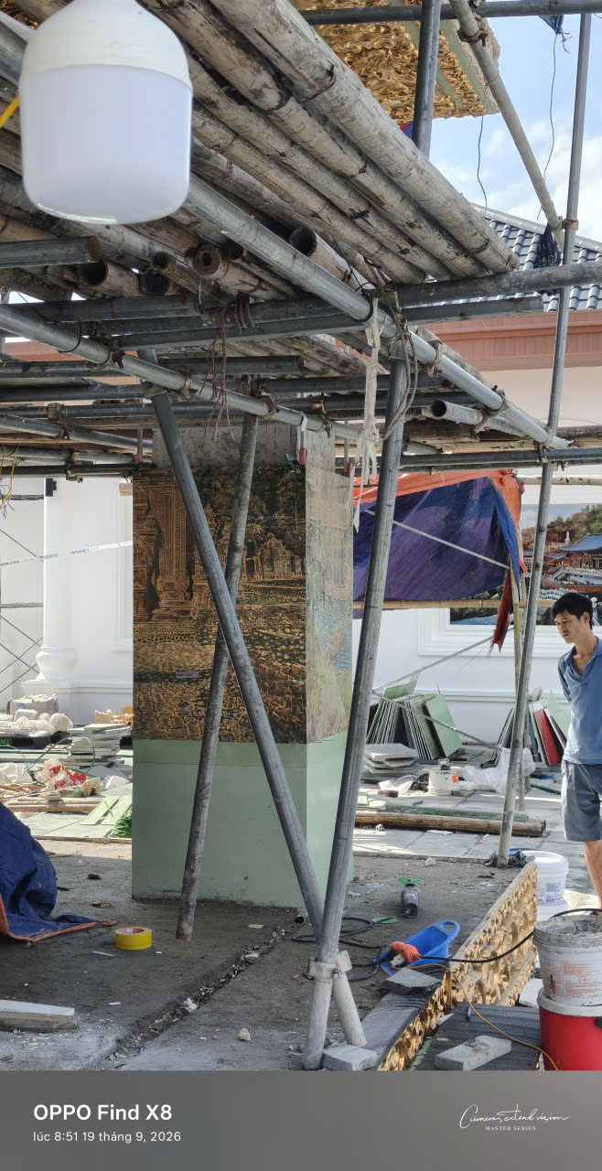 Hệ giàn giáo bao quanh công trình 02