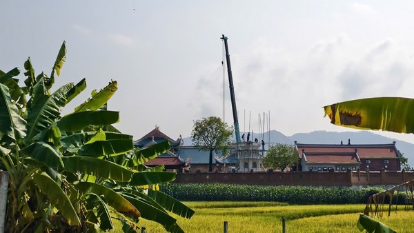 Toàn cảnh thế đất sơn thủy Chùa Quang Minh Phú Thọ