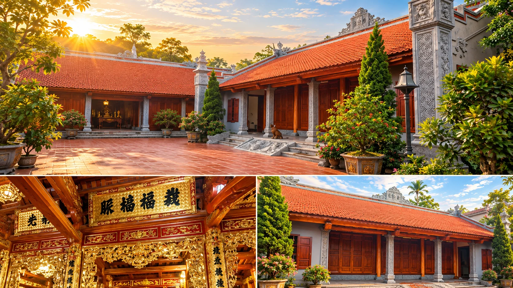 Tư vấn, Thiết kế, Thi công Nhà Thờ Gia tiên Văn Lâm. Hưng Yên